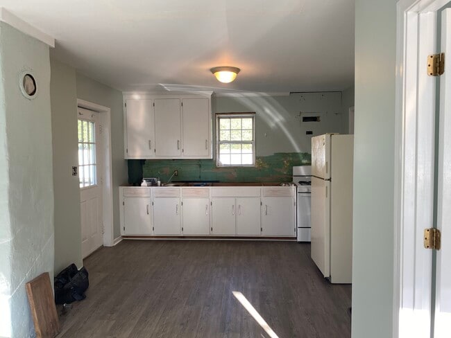 Entry door and kitchen area - 208 Meade Ave