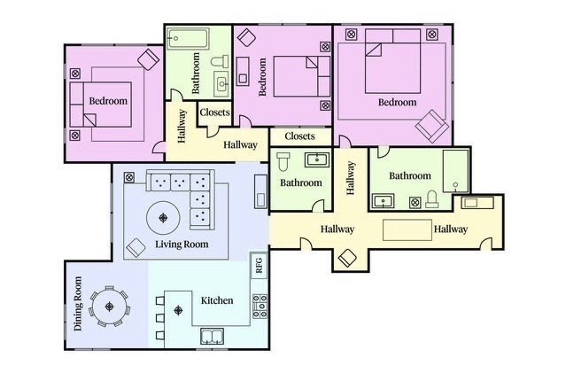 Floor Plan - 935 N Hudson Ave