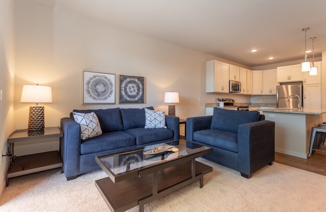 Living Area with plush new carpeting - Lincoln Street Verona, LLC.