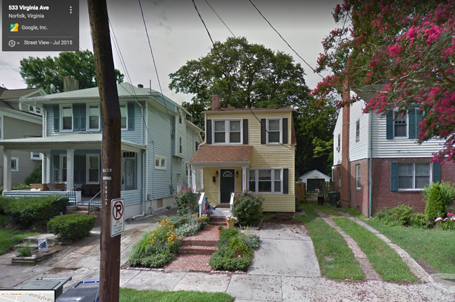 Single car driveway. Landscaping looks nice in Spring-Fall - 533 Virginia Ave