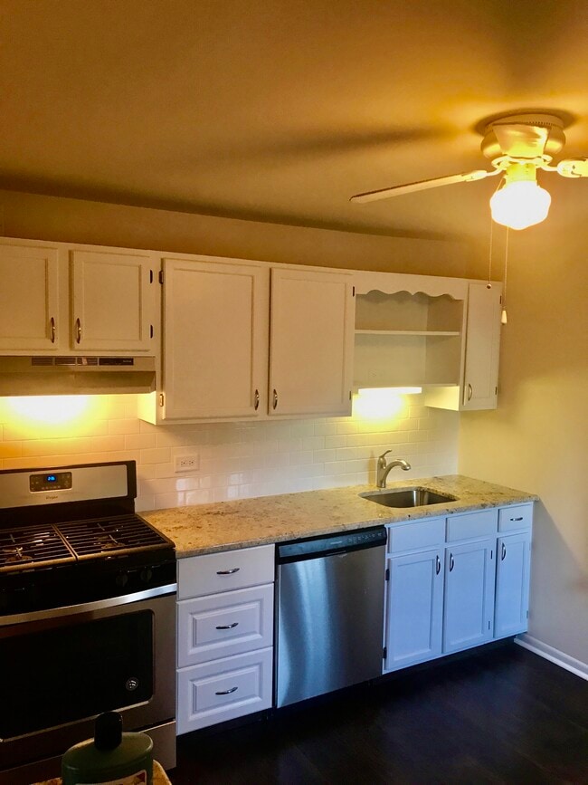 Updated kitchen with stainless steel appliances - 402 Lippincott Ave