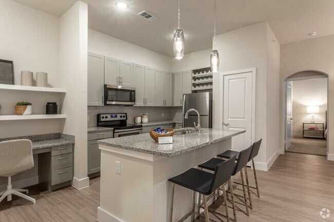 Kitchen and Built-In Desk - The Kacey at Kingwood
