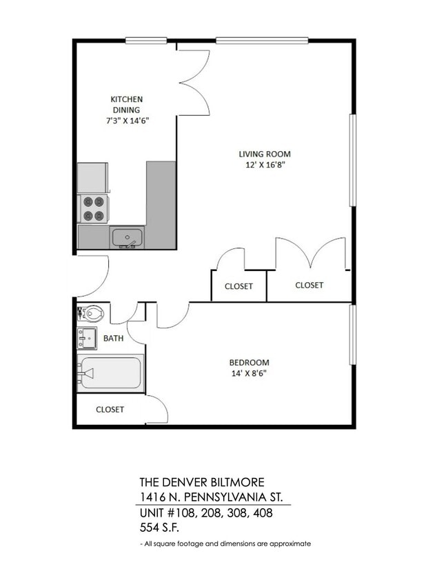 Plano de planta - The Denver Biltmore