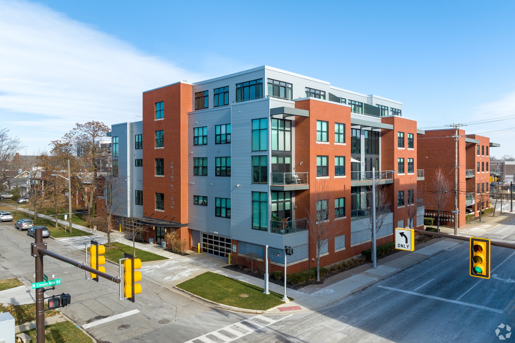Center Street Lofts exterior in Royal Oak