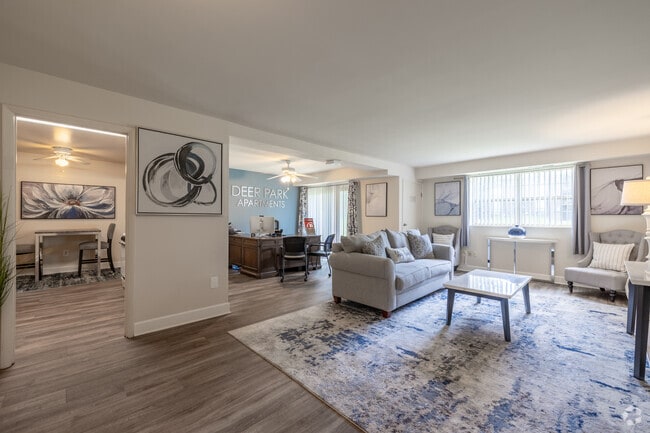 Living Room - Deer Park Apartments