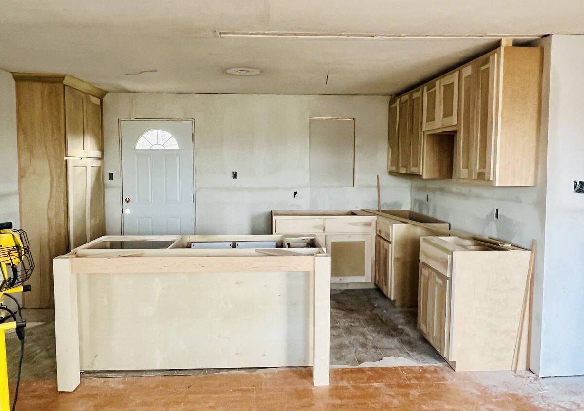 Kitchen while under construciton - 6105 Colorado St