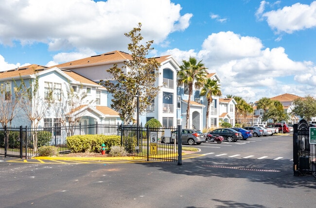 Controlled-access entry and private parking. - Villages at Lake Pointe