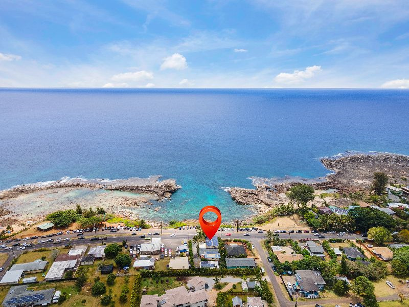 Property Location - Shark's Cove Ocean View Units near Pipeline