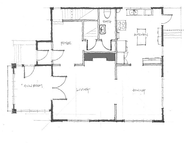 First Floor Plan - 200 Castlewood Dr