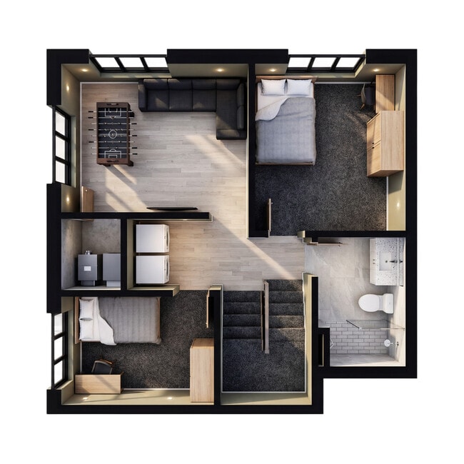 Basement Floor Unit 1 - Campus Gate Residence's