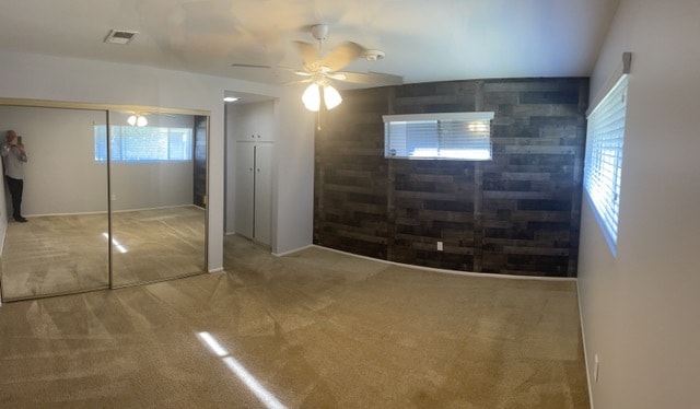 Master BDRM (pano) paneled wall and mirrored door - 1441 Prospect Ave