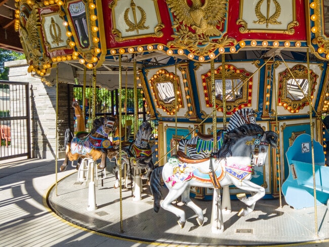 Go for an entertaining carousel ride at the Clemjontri Park in McLean.
