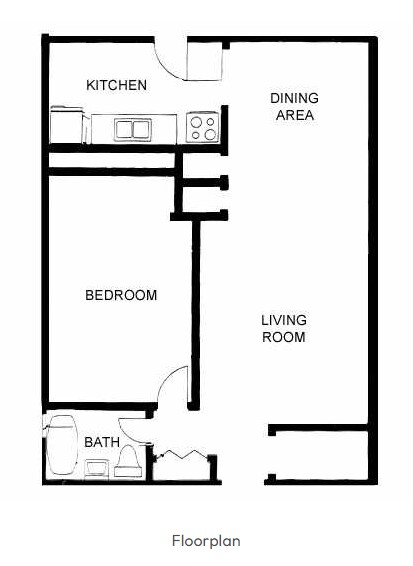 Hilltop Estates – One Bedroom One Bath
