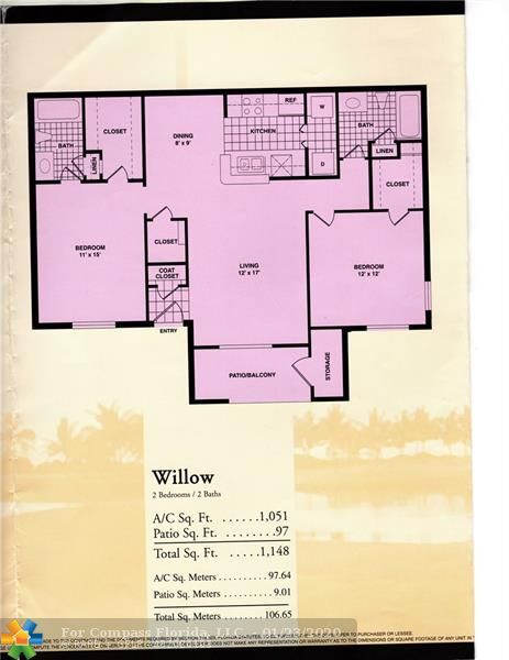 Apartment Floorplan - 875 Riverside Dr