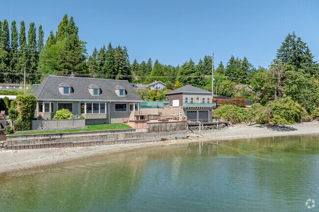 Waterfront property is common in the Silverdale area.