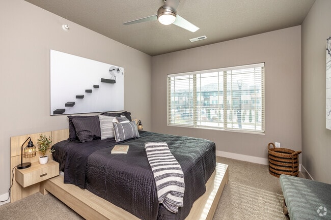 1BR Burgundy - Bedroom - Sterling of Prairie Trail
