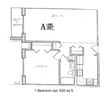 1HAB/1BA - Alden Horizon