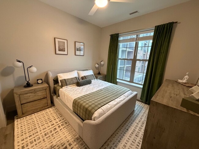 Bright, comfortable, and just the right size bedroom - Triton at the Flats
