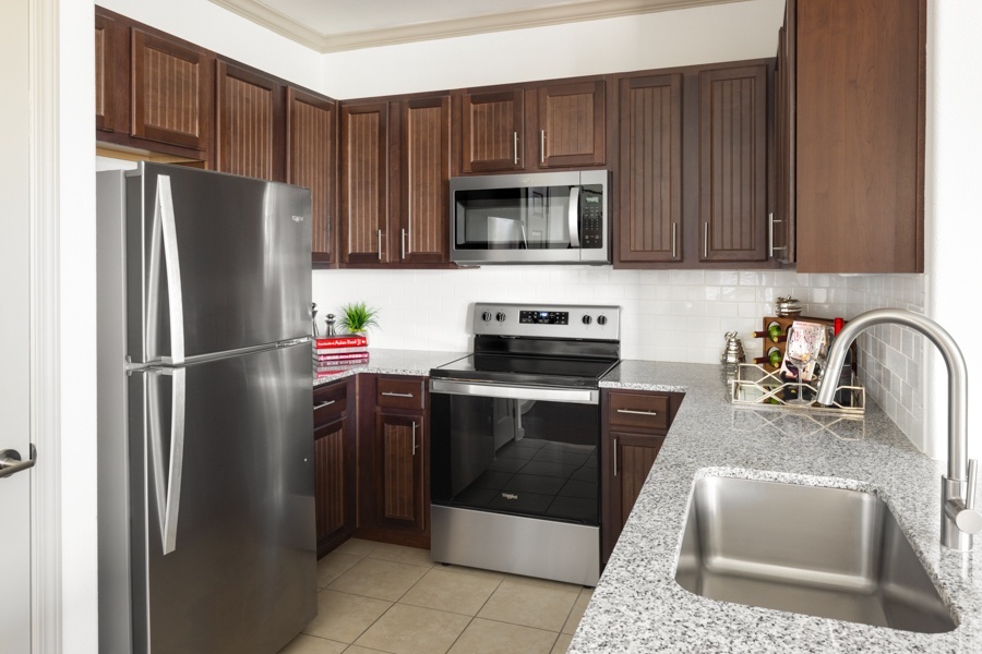 Upgraded homes include stainless steel appliance - Glenhaven at Star Ranch