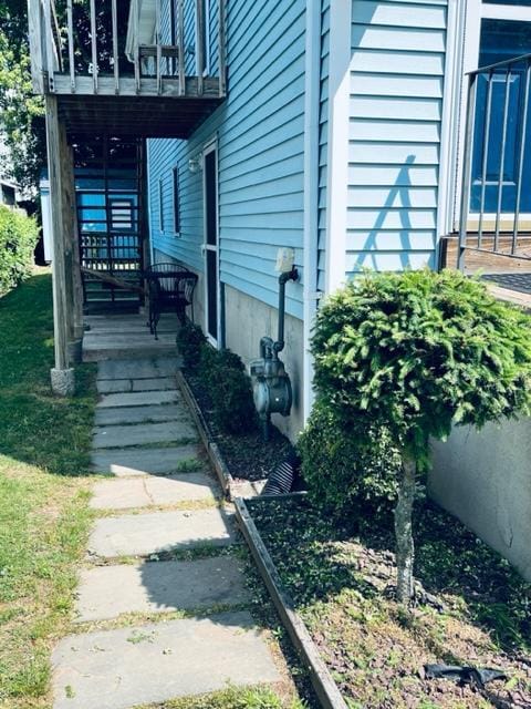 porch and entrance to apartment - 57 Dana St