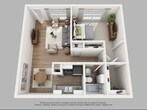 1 Bedroom, 1 Bathroom, 656 Square Feet