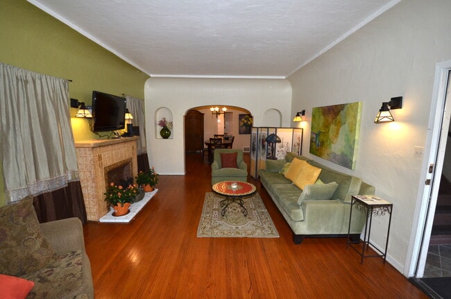 Living room to dining room - 315 S Cloverdale Ave