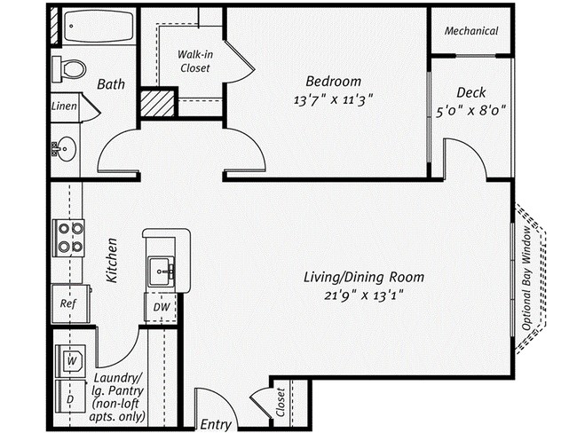 1BR/1BA - eaves Wilmington West