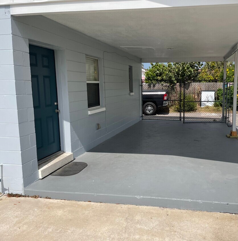 Entrance and gated carport all yours - 3815 1st Avenue North