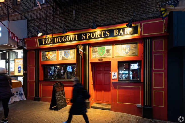 The Dugout Irish Pub is near Woodside station.