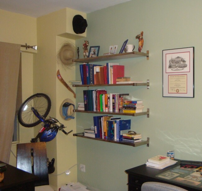 Work Area with Bookshelves - 1020 Grand Concourse