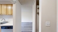 This well-designed 660 square foot apartment in Santa Clara offers a thoughtful blend of comfort and functionality. The single-story layout comprises one bedroom, one bathroom, and an open-concept living area. Upon entering, you're greeted by a spacious living room with large windows that flood the space with natural light. The room's neutral walls and light-toned wood flooring create an airy atmosphere, perfect for relaxation or entertaining.

The kitchen, while compact, is efficiently designed with honey-colored cabinetry, providing ample storage. Stainless steel appliances, including a refrigerator and stove, complement the modern aesthetic. A convenient pass-through connects the kitchen to the living area, enhancing the open feel.

The bedroom, measuring 190 square feet, offers a generous space for rest and privacy. It features a large window and a sliding door closet for organization. The bathroom showcases a clean, contemporary design with a white vanity, matching fixtures, and a shower-tub combination.

Throughout the apartment, the consistent use of light-colored flooring and walls creates a sense of continuity and spaciousness. The property also includes a closet for additional storage. With its practical layout and modern finishes, this apartment presents an ideal living solution for those seeking a comfortable home in the heart of Santa Clara.