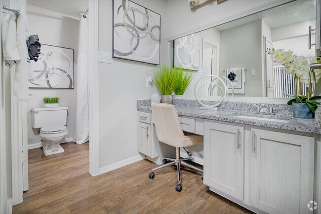 2BR, 2BA - 1036SF Bathroom 1 - Seville Apartments
