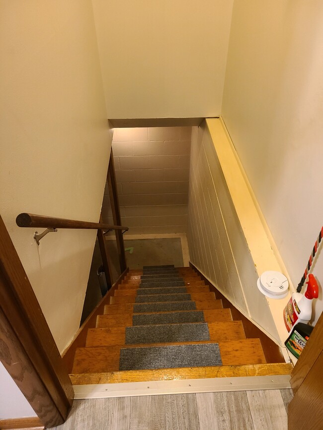 stairs to basement - 1411 Victoria Dr