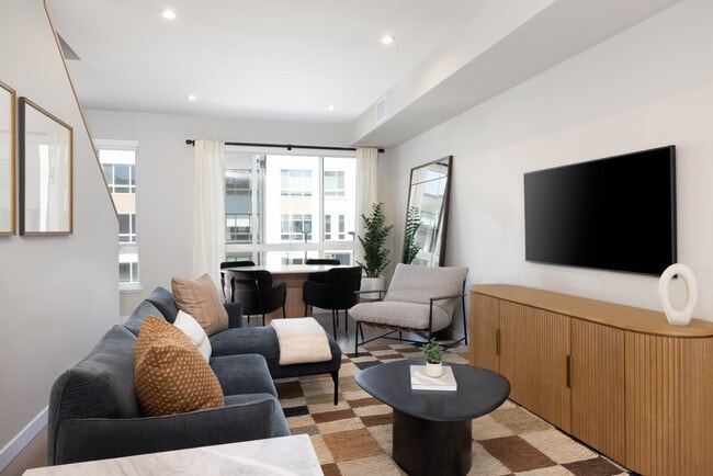 Signature Collection I 3-Bedroom Townhome living and dining areas - Avalon Pleasanton