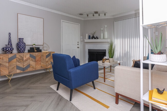 1BR, 1BA - A2 - Living Room - Savannah at North Dallas (Toscana)