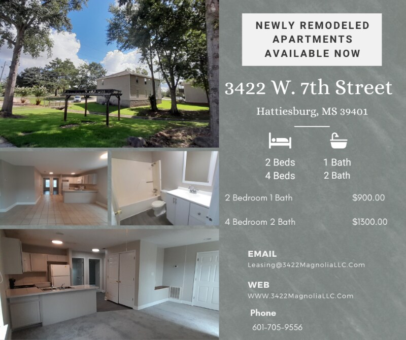 3422 W 7th St, Hattiesburg, MS 39401 House Rental in Hattiesburg, MS