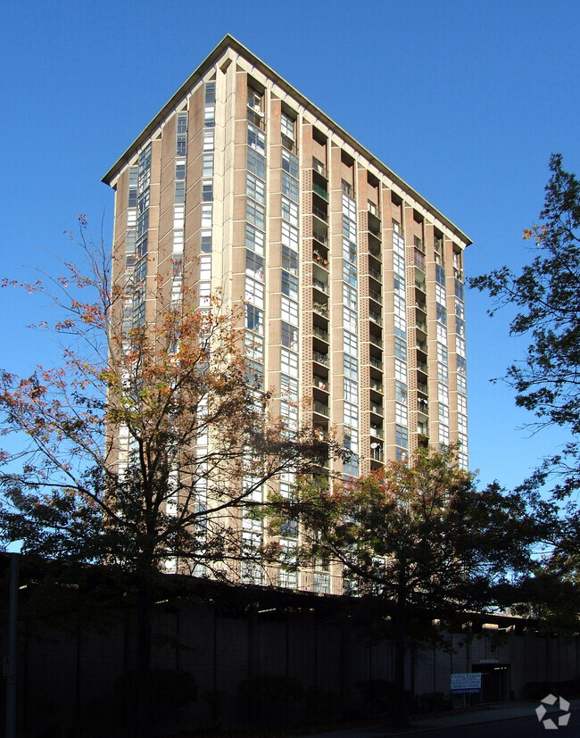 View from the southwest - Crown Towers