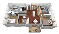 2 Bedroom, 2 Bath