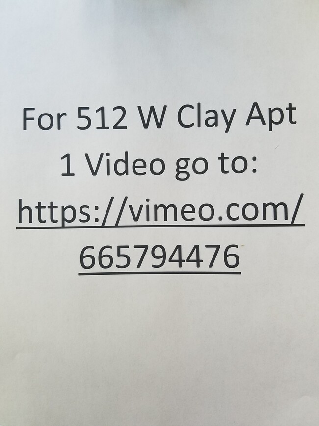 video - 512 W Clay St