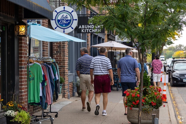 The shops in Downtown Excelsior are always bustling.