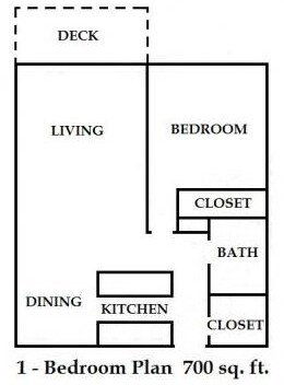 1BR/1BA - Holly 100