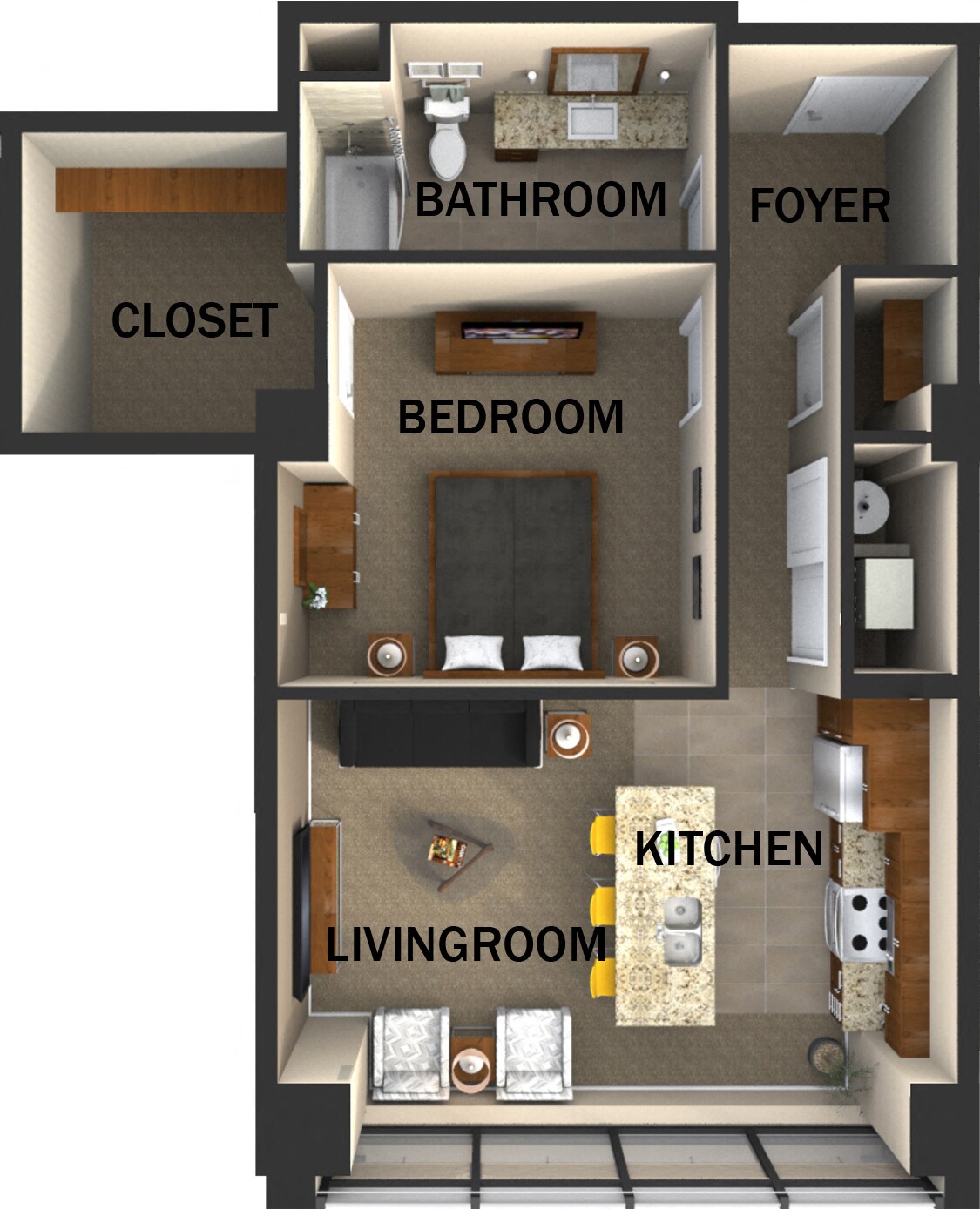 Residences at 1717 – Suite Style A