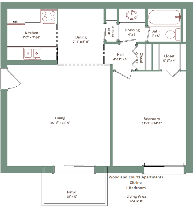 Interior Photo - Woodland Court