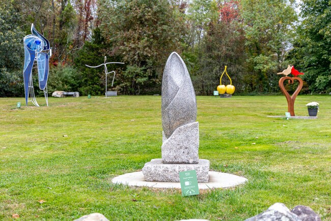The Statue Garden near the town's center is a great place to stop and visit in Burlington, MA.
