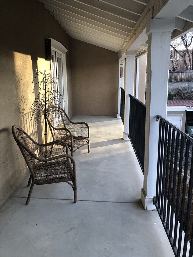 Balcony with storage closet - 663 Bishops Lodge Rd