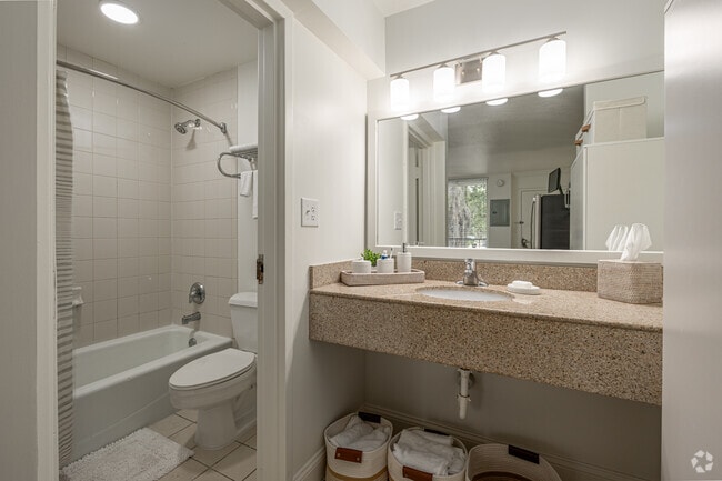 Studio 252SF: Bathrioom - The Pearl Studio Apartments