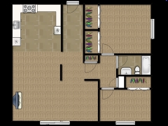 2BR/1BA - Outrigger Apartments