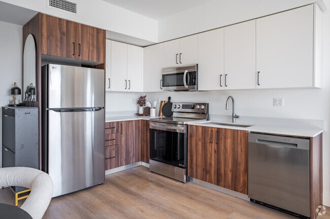 1 habitación, 1 baño - 632 pies cuadrados - Cocina - Aventura Quattro