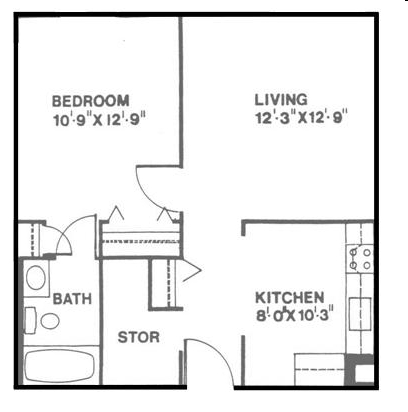 1HAB/1BA - Scoville Center Apartments