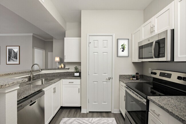 Granite Countertops and Stainless Steel Appliances - Signature Place Apartments